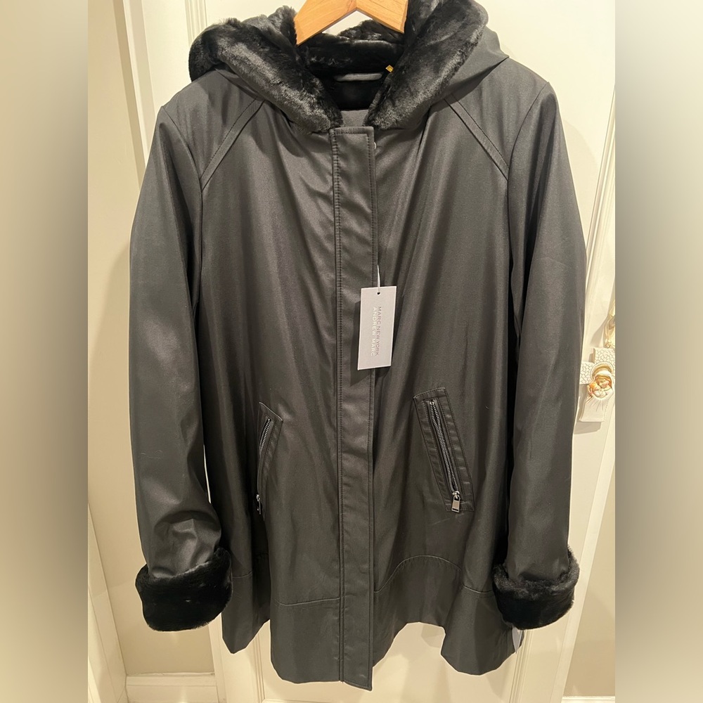 Andrew Marc Black coat